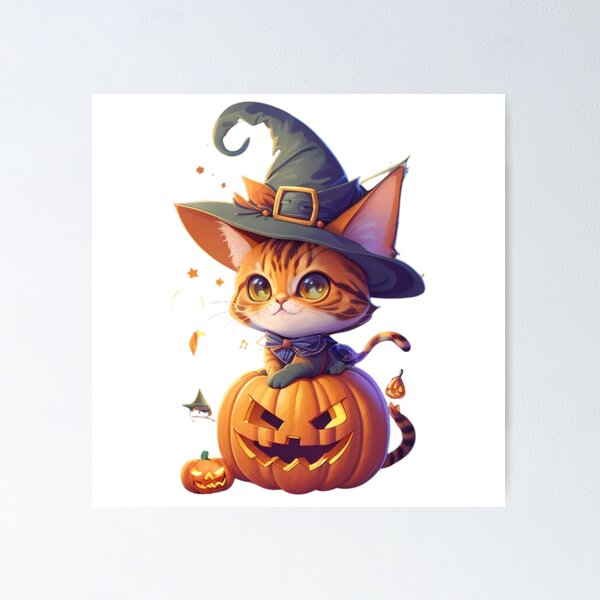 Item preview, Happy Halloween Cat designed and sold by deviatepolo.