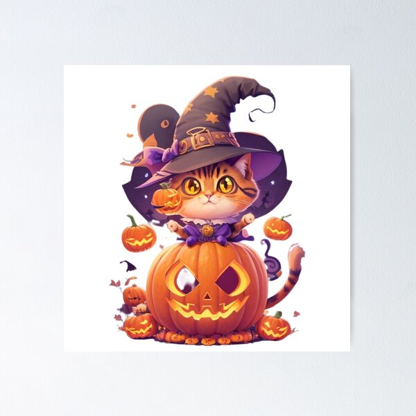 Item preview,  Happy Halloween Cat designed and sold by deviatepolo.