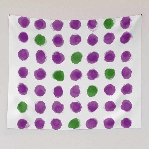 Item preview, Purple Green Polka Dots designed and sold by Chilli-Design.