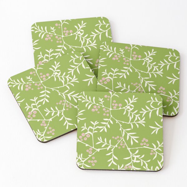 Item preview, Twigs with berries [olive green] designed and sold by Aia UENO design.
