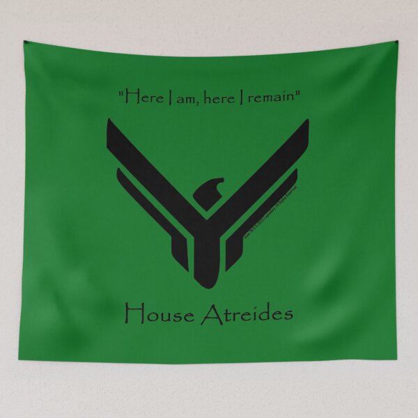 Item preview, House Atreides - 'Here I am, here I remain' - Dune Fan Art designed and sold by MattOastler.