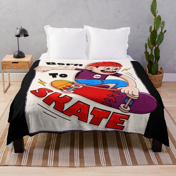 Item preview, Born to skate, illustration of young people skating designed and sold by Kevyn Adha.