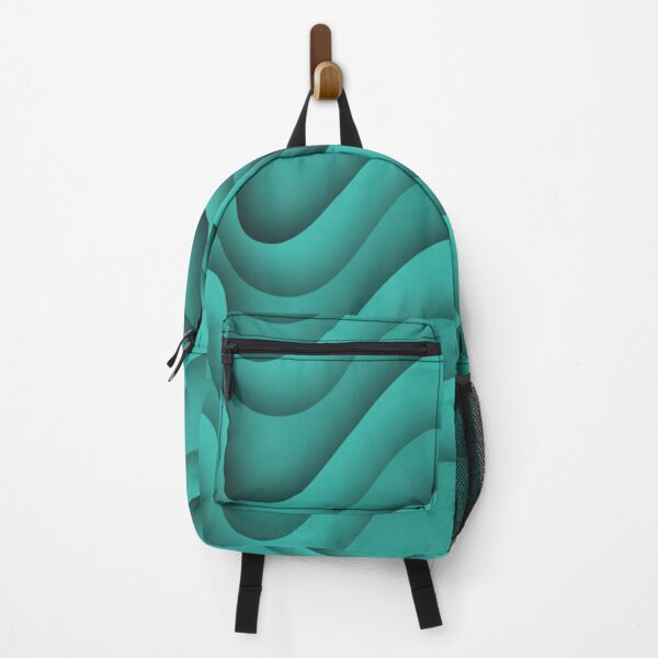 Item preview, turquoise waves with shadow designed and sold by itsggdesigns.