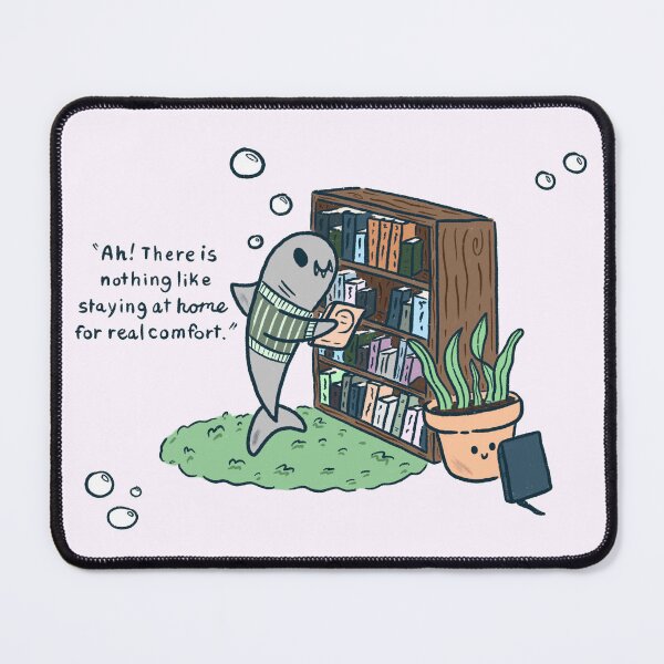 Item preview, shark's bookish abode designed and sold by ht.