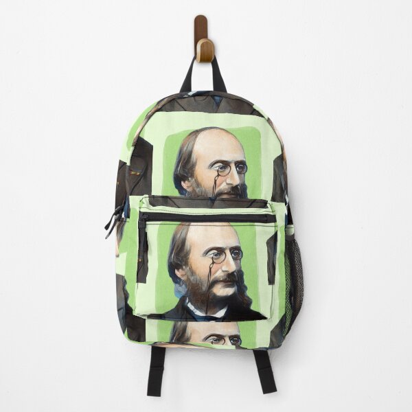 Item preview, German French Composer Jacques Offenbach - mint Green - illustration  designed and sold by Litstoy.