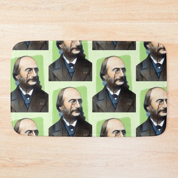 Item preview, German French Composer Jacques Offenbach - mint Green - illustration  designed and sold by Litstoy.