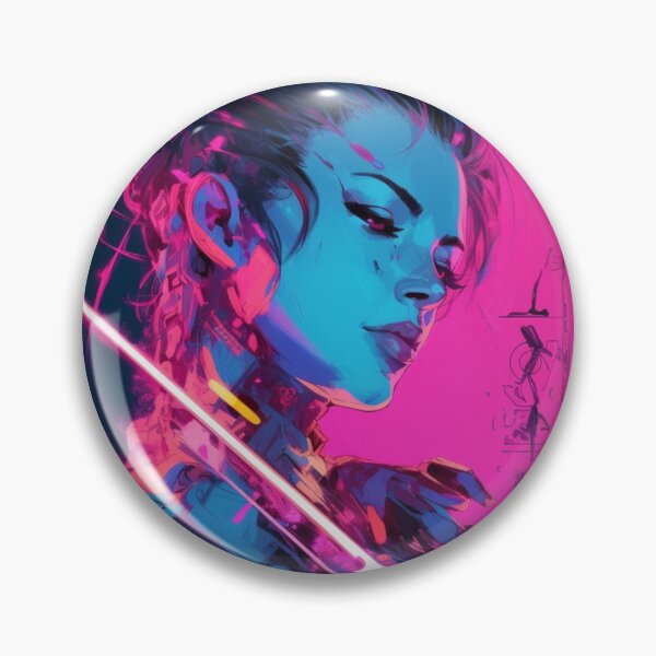 Item preview, Cyberpunk Vaporwave Girl  - Blade Dancer designed and sold by Splatter-arts.