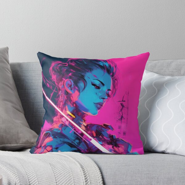 Item preview, Cyberpunk Vaporwave Girl  - Blade Dancer designed and sold by Splatter-arts.