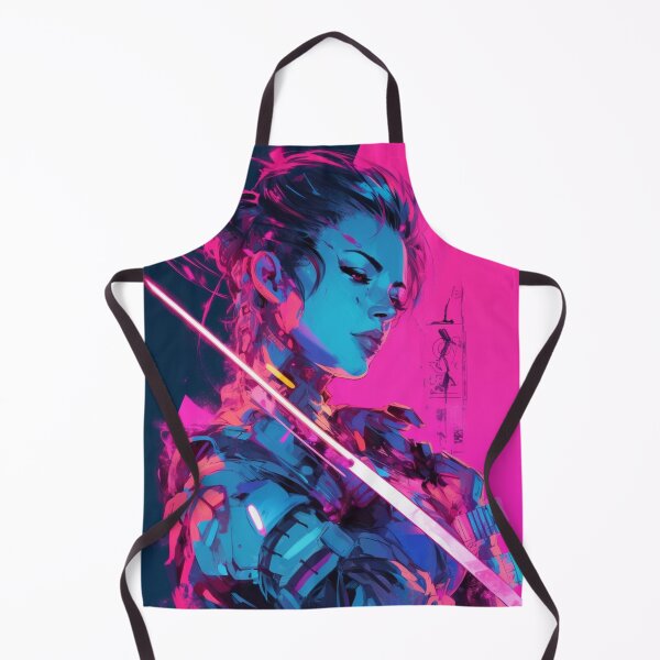 Item preview, Cyberpunk Vaporwave Girl  - Blade Dancer designed and sold by Splatter-arts.