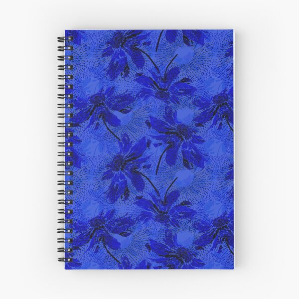Item preview, Monochrome blue floral pattern. designed and sold by marinaklykva.