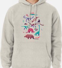 Dinos und eine Katze Hoodie