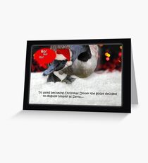 Clever Christmas Goose Greeting Card