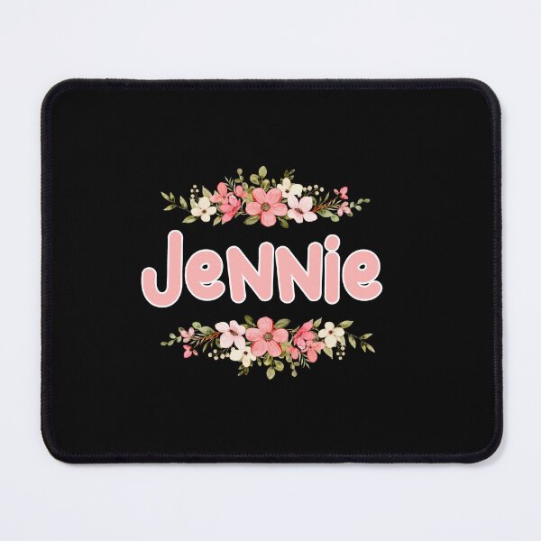 Item preview, Flower Jennie Name Label (Black) designed and sold by NafilNafiz.