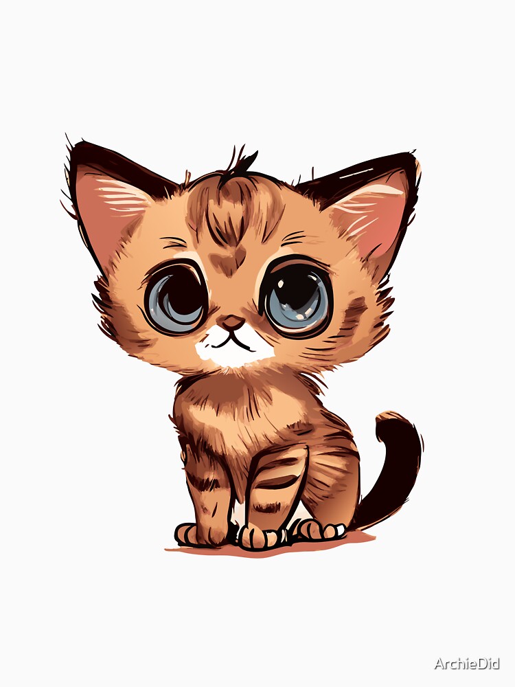 Imagen 6 de 6, Sudadera con capucha con la obra Cute Chausie Cat, Room Decor, Art Prints, Cats Art, Art Prints, diseñada y vendida por ArchieDid.