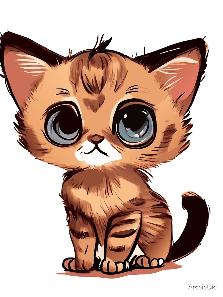 Imagen 5 de 5, Vestido acampanado con la obra Cute Chausie Cat, Room Decor, Art Prints, Cats Art, Art Prints, diseñada y vendida por ArchieDid.