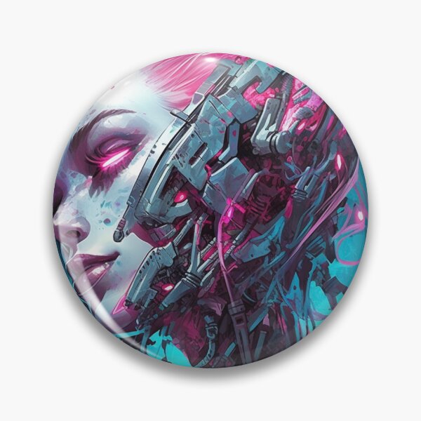 Item preview, Cyberpunk Vaporwave Girl  - Cybernetic Life designed and sold by Splatter-arts.