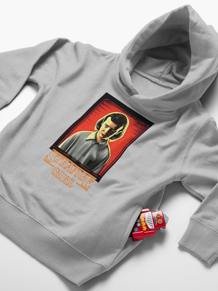 Thumbnail 4 of 5, Toddler Pullover Hoodie, Stranger things abstract art by CallisC ⭐️⭐️⭐️⭐️⭐️ designed and sold by Calliope Cr ⭐⭐⭐⭐⭐.