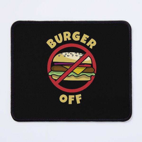 Item preview, Burger Off cartoon cheeseburger designed and sold by thandieshop.