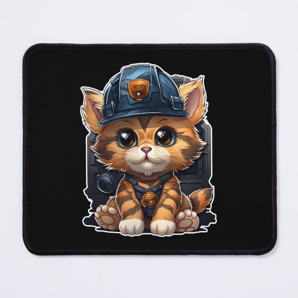 Item preview, Catwithhardhats Cat Worker designed and sold by RosmirStore.