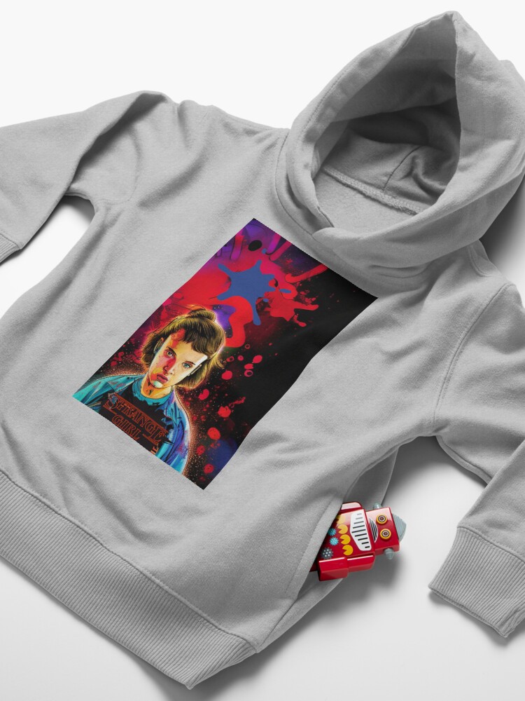 Toddler Pullover Hoodie, Stranger things abstract art by CallisC ⭐️⭐️⭐️⭐️⭐️ designed and sold by Calliope Cr ⭐⭐⭐⭐⭐
