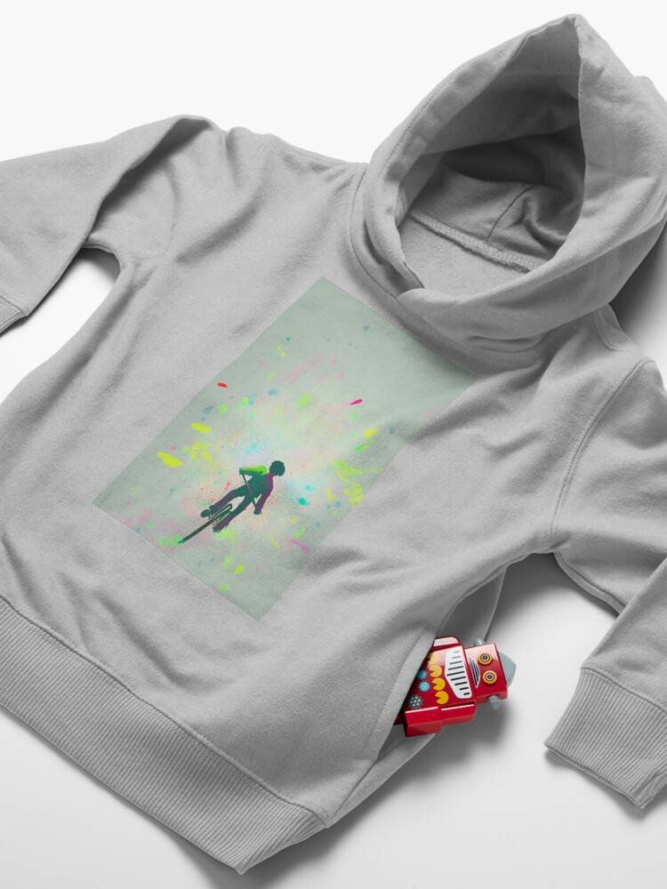 Thumbnail 4 of 5, Toddler Pullover Hoodie, Stranger things abstract art by CallisC ⭐️⭐️⭐️⭐️⭐️ designed and sold by Calliope Cr ⭐⭐⭐⭐⭐.