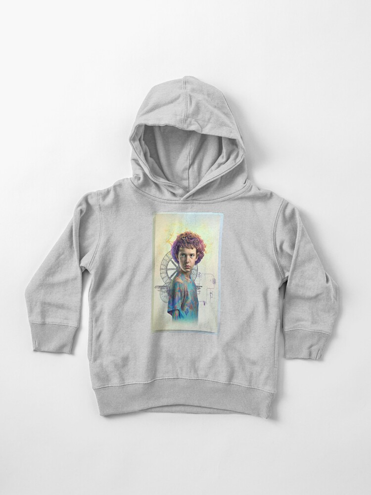 Thumbnail 1 of 5, Toddler Pullover Hoodie, Stranger things - Eleven art By CallisC ⭐️⭐️⭐️⭐️⭐️ designed and sold by Calliope Cr ⭐⭐⭐⭐⭐.