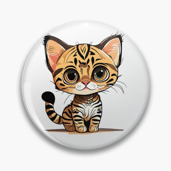 Artikelvorschau, Cute Ocicat Cat, Room Decor, Art Prints, Cats Art, Art Prints entworfen und verkauft von ArchieDid.