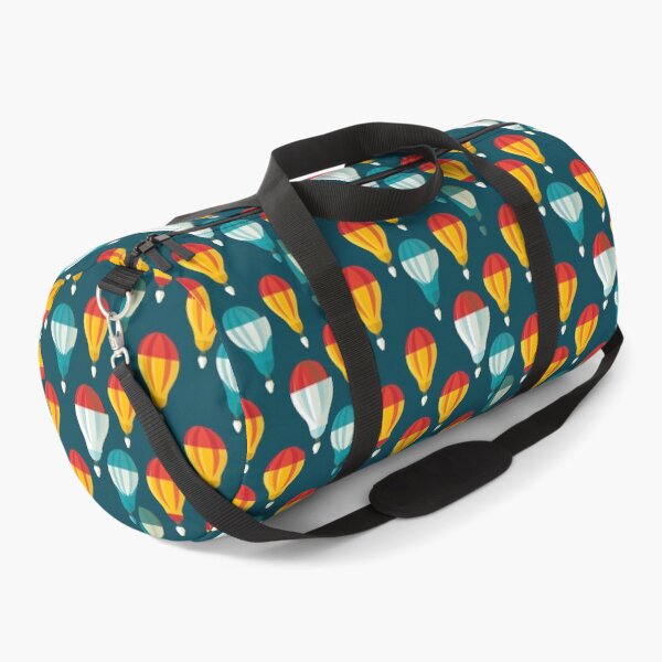 Item preview, Colorful fantasy pattern yellow orange green blue red white turquoise captive balloons designed and sold by G-M-Designs.