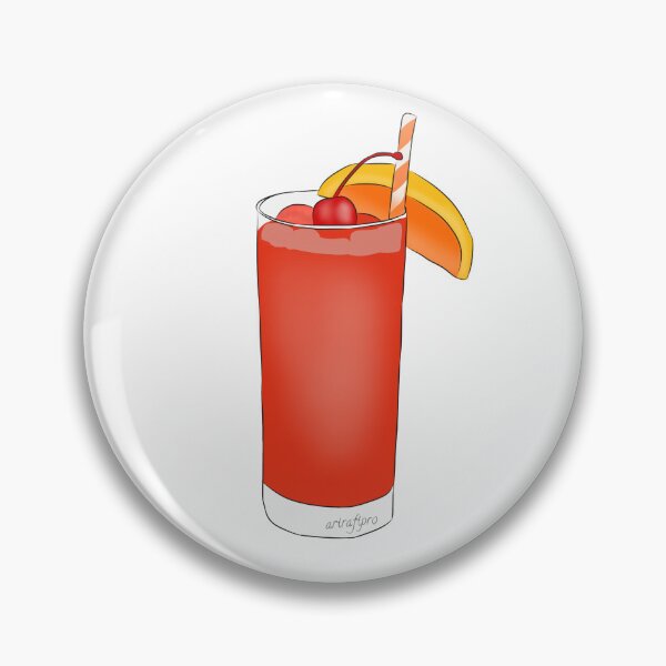 Item preview, Alabama Slammer Cocktail Summer Drink designed and sold by ArtRaftPro.