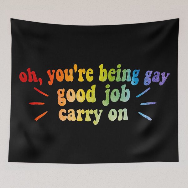 Item preview, Heartstopper Darcy Olsson Quote - Oh You're Being Gay designed and sold by humnoo.