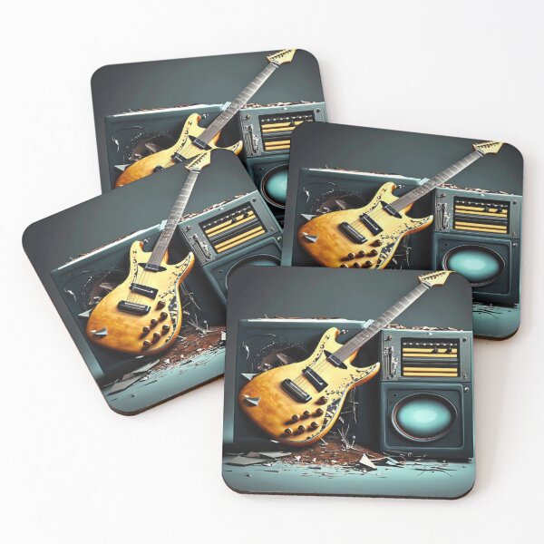 Item preview, Electric guitar and amplifier icon   designed and sold by stemoir.