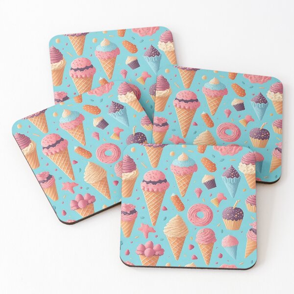 Item preview, Sweet Treats pattern of ice creams, cupcakes designed and sold by TBG1978.