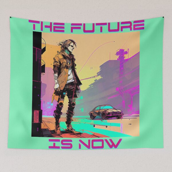 Item preview, Cyberpunk City Dweller- Fusion T-Shir, glitch shirt designed and sold by Thehobbiehouse.