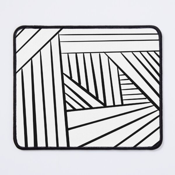 Item preview, Minimalist abstract art black lines stripes designed and sold by Prints Actually.