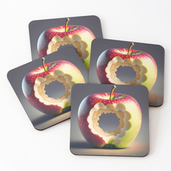 Item preview, A red apple with an hole in the middle designed and sold by stemoir.