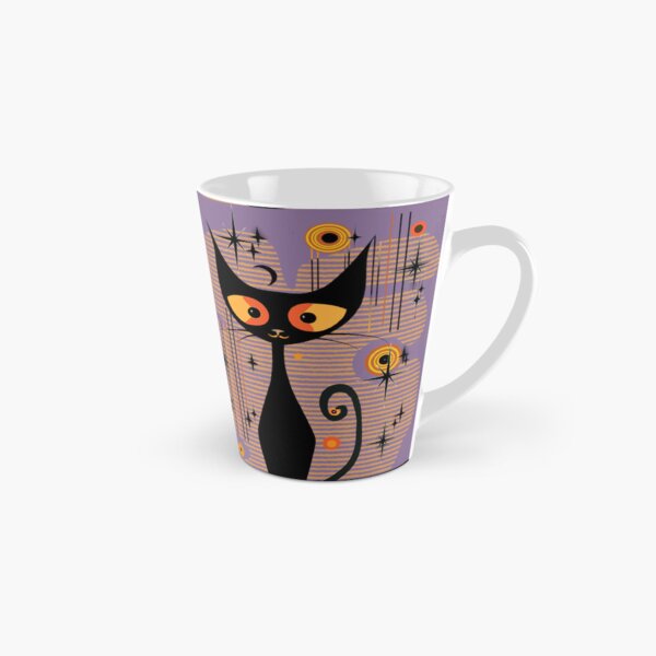 Item preview, Mid Century Modern Atomic Cat, Retro Hallowen Black Cat, MCM cat, Black MOD cat designed and sold by BrightStreet.