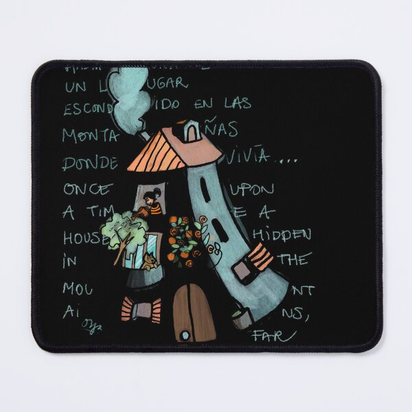 Item preview, Copy of Once upon a time: house- black background designed and sold by OlgaMundi.