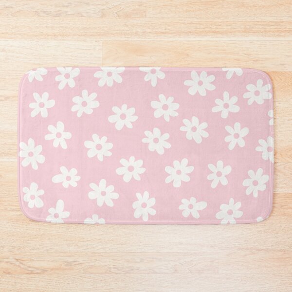 Item preview, PASTEL PINK BIG FLOWERS DITSY DAISY PRAIRIE STYLE BOHO RETRO FLORALS designed and sold by blomastudios.