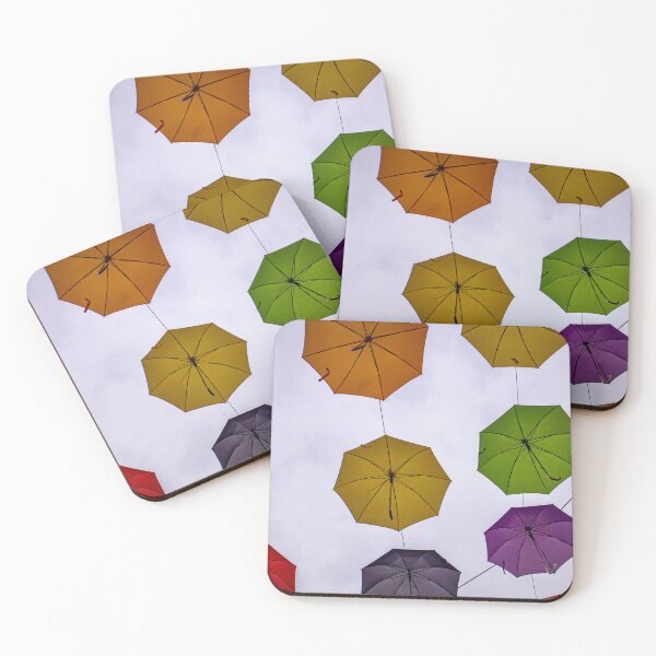 Item preview, Street decoration colorful umbrellas background designed and sold by stemoir.
