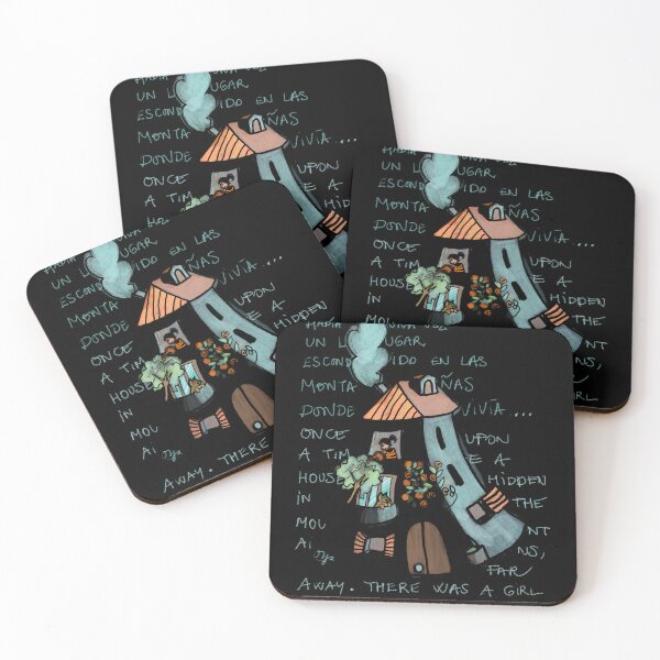 Item preview, Copy of Once upon a time: house- black background designed and sold by OlgaMundi.