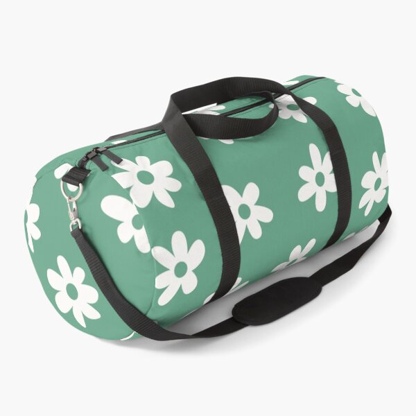Item preview, JADEITE GREEN BIG FLOWERS DITSY DAISY PRAIRIE STYLE BOHO RETRO FLORALS designed and sold by blomastudios.