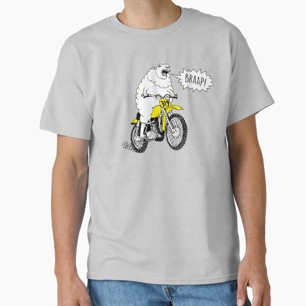 Item preview, BRAAP Motocross Funny Dirtbike Comic Motorcycle T-Shirt designed and sold by 319heads.