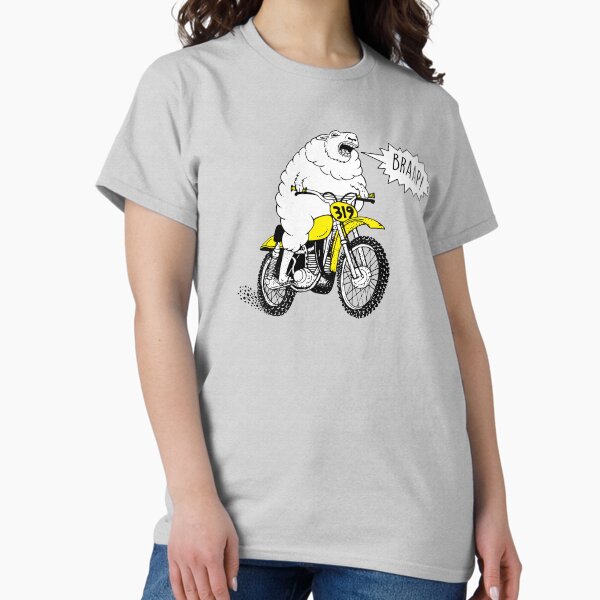 Item preview, BRAAP Motocross Lustiges Dirtbike Comic Motorrad T-Shirt designed and sold by 319heads.