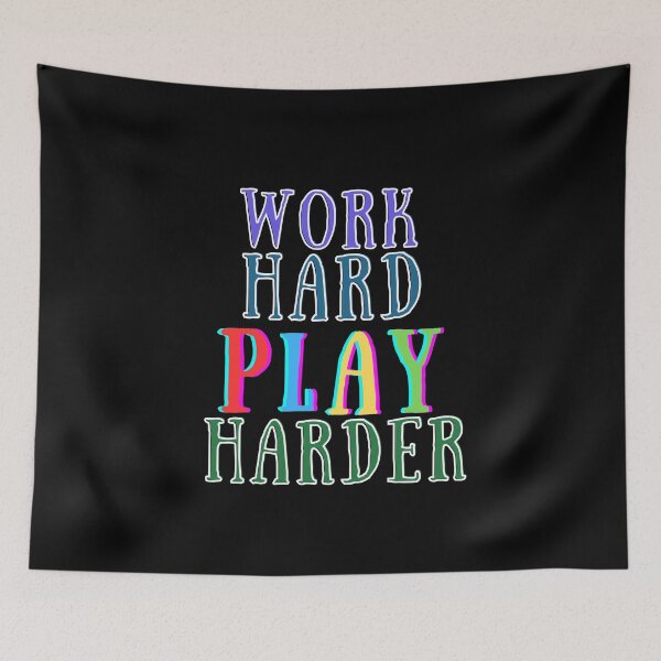 Item preview, Work hard play harder for gamers designed and sold by noneko04.