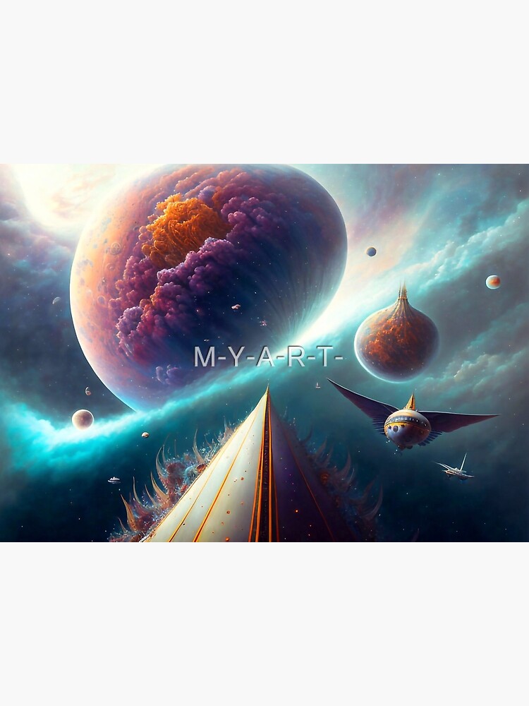 Flying through the vast surrounding space Art Print for Sale by