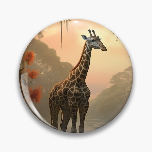 Item preview, Picture of a giraffe in the jungle in the style of fantastic realism designed and sold by Pflugart.