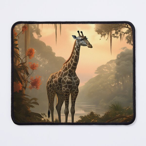 Item preview, Picture of a giraffe in the jungle in the style of fantastic realism designed and sold by Pflugart.