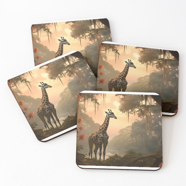 Item preview, Picture of a giraffe in the jungle in the style of fantastic realism designed and sold by Pflugart.