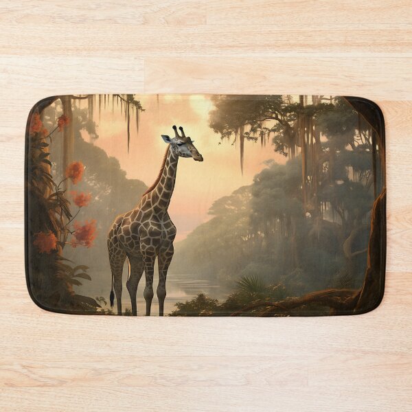 Item preview, Picture of a giraffe in the jungle in the style of fantastic realism designed and sold by Pflugart.