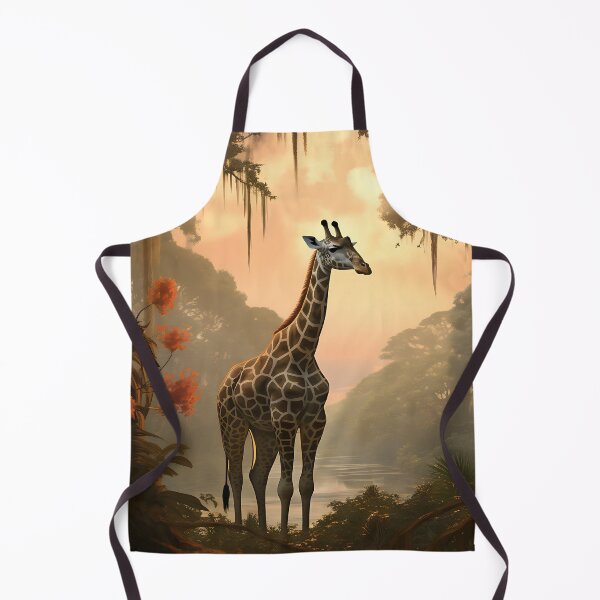 Item preview, Picture of a giraffe in the jungle in the style of fantastic realism designed and sold by Pflugart.